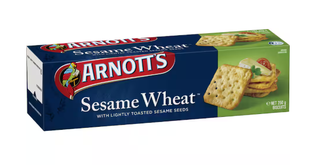 Arnotts Crackers Sesame Wheat