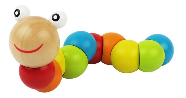 Wooden Caterpillar Toy