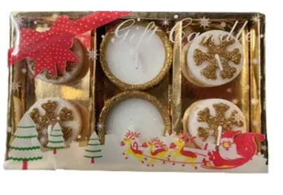 Christmas Candle Pack of 6