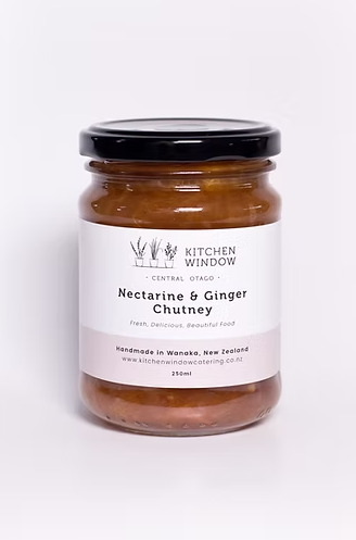 Kitchen Window 250ml Nectarine & Ginger Chutney