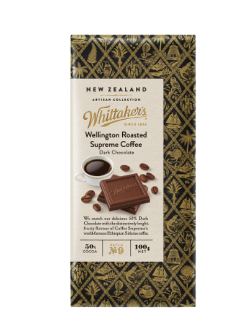Whittaker's Wellington Roasted Supreme Coffee Chocolate 100g