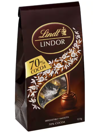 Lindt Lindor Chocolate Sharepack Dark 70%