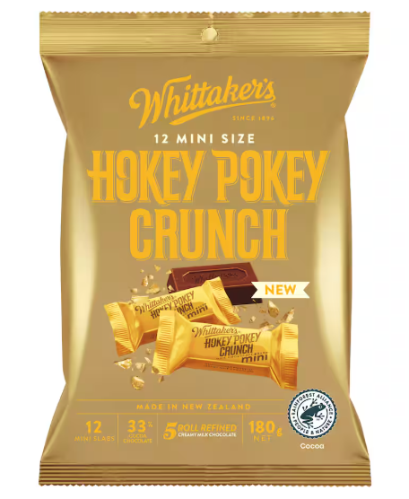 Whittakers Chocolate Sharepack Hokey Pokey Crunch 180g