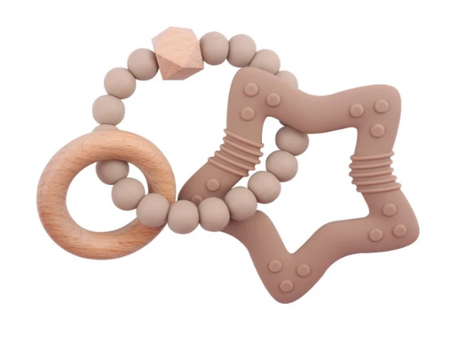 Wooden & Silicone Teether